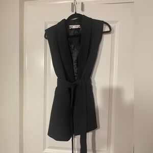 Zara Blazer Tie Vest